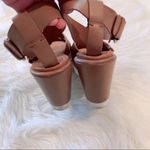 See By Chloe  37 Brown Leather Ankle Strap Wedges Photo 6