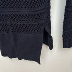 Michael Kors Navy Blue Open-Knit Sweater - Size M Photo 2