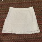 MICHAEL KORS WHITE EYELET MINI SKIRT DAINTY BOHO WESTERN Size 4 Photo 3