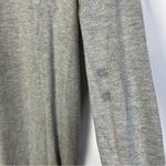 Ann Taylor Petite Light Gray V-Neck Silk Blend Midi Sweater Dress MP Photo 3