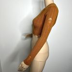 Forever 21 Burnt Orange Distressed Cutoff Sweater Photo 1