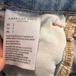 American Eagle  Denim Baggy Mom Short Light Wash Distressed 2 Photo 10
