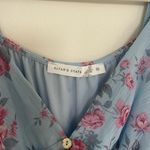 Altar'd State  Blue and Pink Floral Long Sleeve Dress Photo 4