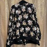 Torrid Black Pink Green Floral Rayon Twill Bomber Jacket 5X NWT Photo 1