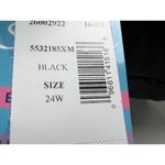 Swim Solutions Tummy Control Black Mesh Scalloped Hem Plus Size Swim Dress 24W Photo 7