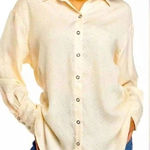 We The Free  Polka Dot All Smile Button Down Shirt Top Blouse Medium‎ School Photo 0