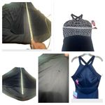 Morgan & Co Strapy Open Criss Cross Back Maxi Gown Dress Sz 7/8 Navy/White NWT Blue Photo 7