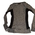 Lululemon EUC  FULL TILT LONG SLEEVE - BLACK/GREY Photo 0