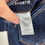 American Eagle Woman's 2 Hi-Rise Shortie Denim Shorts Dark Wash Summer Cut Offs Photo 4