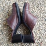 Clarks Heels Women's Brown Leather Slip On Heels - Size 6.5 Photo 7