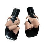 Jeffrey Campbell  NWOT Sugary flip flop in Blush Shiny Black Shiny Photo 3