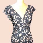 London Times  cute black and beige design midi dress! Photo 2