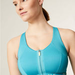 Marks & Spencer GOODMOVE Ultimate Support Sports Bra 40DDD Turquoise Zip Front Blue Size undefined Photo 0