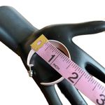 VINTAGE 1980'S LIGHT PEACH PEARLIZED HOOP EARRINGS Pink Photo 8