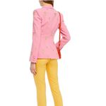 Moschino NWOT  pink floral embroidered slim fit blazer Photo 2
