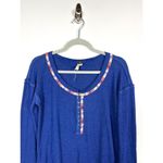 Free People  we the free blue‎ thermal top Photo 1