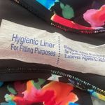 Aqua Green Swimwear Women One-Piece Swimsuit Ring Back Black Floral New Small Photo 3