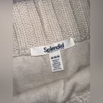 Splendid Ivory Portland Cable Stitch Lined Wool Blend Luxury Sweater Skirt Sz M Photo 2