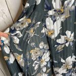 Entro green floral pleated wrap Maxi dress Photo 5