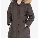 Madden Girl Juniors' Hooded Faux-Fur-Trim Parka- Size medium Photo 0