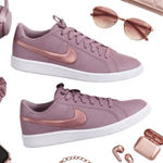 Nike  Court Royale 2 Dusty Purple Rose Gold Swoosh Sneakers Womens 9.5 Low Top Photo 0