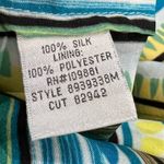 Donna Ricco gorgeous Silk abstract print ruched halter dress size 6 Photo 4