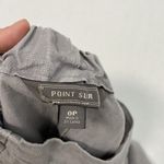 J. Crew Point Sur Linen Blend Cropped Wide Legs Pants Lilac Gray size 0 Petite Photo 6