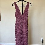 House Of CB  ‘Carena’ Merlot Plunge Floral Appliqué Maxi Dress‎ NWOT size XS Photo 10