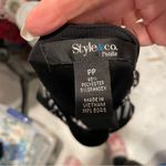 Style & Co Cute Y2K stretchy mesh whimsigoth geometric oversized tunic mini dress magic Photo 2