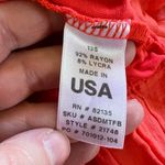 Fresh Produce  Womens Asymmetrical Maxi Dress Sleeveless Empire Waist Orange Med Photo 7