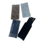 4 Pairs Brown Black Women Five Finger Toe Dress Ankle Socks Solid One Size Gray Photo 3