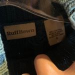 Ruff Hewn Distressed Green Cableknit Sweater with Elbow Patches  Size S Photo 1