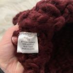Francesca's Burgundy Chunky Knit Infinity Scarf Photo 3
