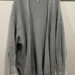 Free People  Nightingale Grey Cardigan Size Large Photo 0