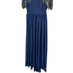 ASOS Virgos Lounge Lena Navy Beaded Maxi Dress Size 6 Photo 3