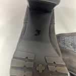 Juicy Couture LUPIA SUEDE & KNIT ANKLE BOOTS W/BACK ZIP SZ 10M GREY PREOWNED Photo 8