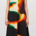 COS  x Uzrambo Abstract Multicolor Silk‎ Cotton Maxi Dress Photo 0