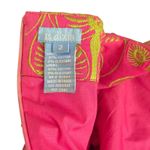 Womens Floral Embroidered Pink Green Shift Dress Size 2 Square Neck Folk Ethnic Photo 8