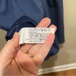 ZARA  Halter Mini Dress Navy Womens Size Large Sleeveless High Neck Photo 3