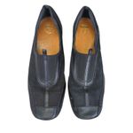Tacco Italian Black Leather Slip On Comfort Walking Loafers Shoes 8.5 Perforated Photo 3