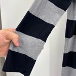 Garnet Hill  Top Womens black gray Stripe Layered Scoop Neck Beachy Boho size xs Photo 9