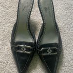 Anne Klein Black Mule Slip On Heels Photo 0