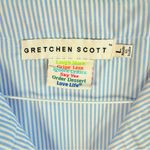 Gretchen Scott Designs Blue Striped Odessa Embroidered Tunic Dress With … Size L Photo 7