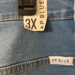 Aphrodite NWT Juniors Women's AP Blue By  Distressed‎ Slim Leg Jeans Size 3X 21 Photo 3