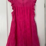 Entro Hot Pink Floral Lace Sundress Size L Photo 1