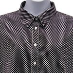 Foxcroft Button Up Shirt Size 18W Polka Dot Wrinkle Free Retro Casual Oversized Photo 3