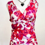 Elle Floral Babydoll Top Romantic 2000s Fairycore Coquette Retro Pink Medium Photo 0