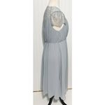 ASOS  Kate Lace Maxi Dress Gown Eyelash Lace V-Neck Short Sleeves Baby Blue‎ 6 Photo 12
