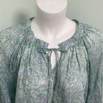 Clara The Label Green Floral Cotton Top XL Photo 1