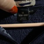 Lands' End Navy Blue Fleece Quarter Zip Pullover Size 1X Photo 2